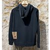 Afbeelding van Ten C Felpa pocket Black Hood