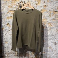 Hannes Roether Thin Sweater Mud Green