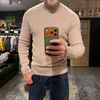 Afbeelding van RobertoCollina Winter Cotton Sweater Old Pink