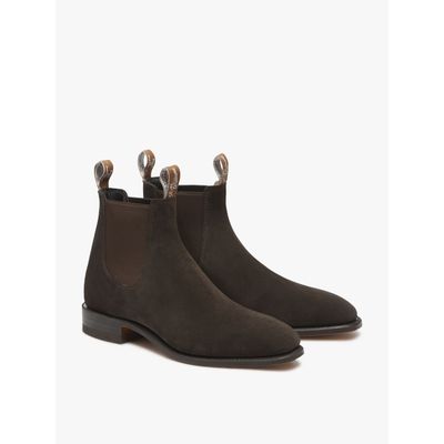 R.M. Williams Craftsman Suede Choco Foto van R.M. Williams Craftsman Suede Choco
