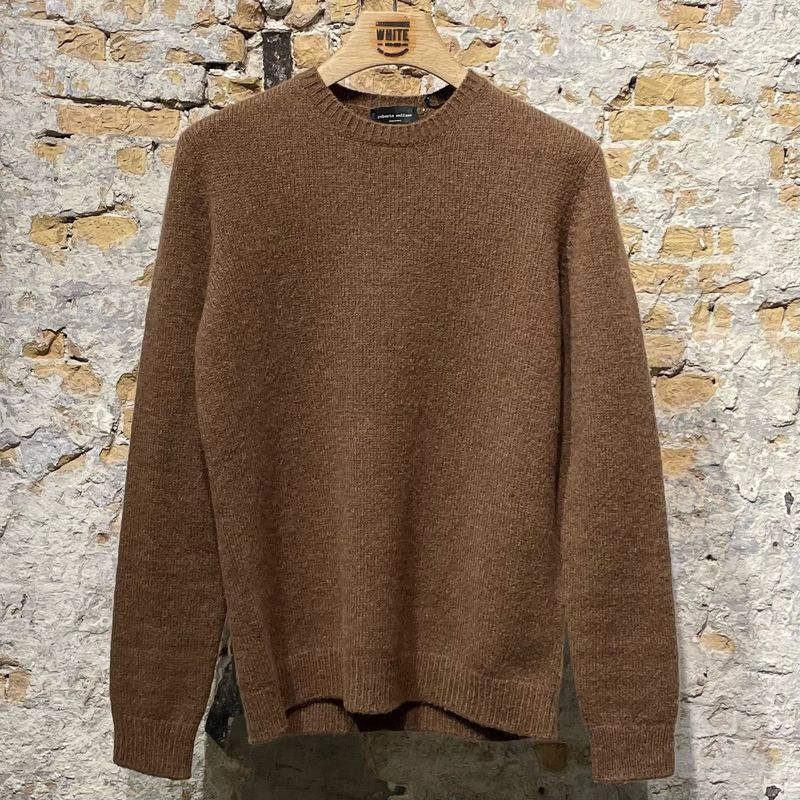 Roberto Collina Baby Camel Sweat Brown Roberto Collina Baby Camel Sweat Brown