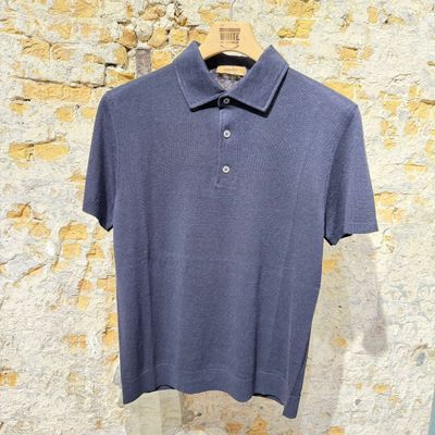 Foto van Kris K F Sinatra Silk & Linne Polo Navy