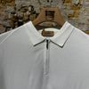 Afbeelding van Kris K Elegant zip-Polo White