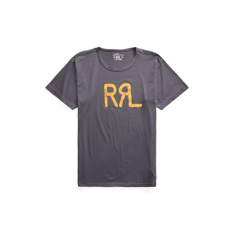 Ralph Lauren Double RL Logo Jersey T-Shirt FD Navy