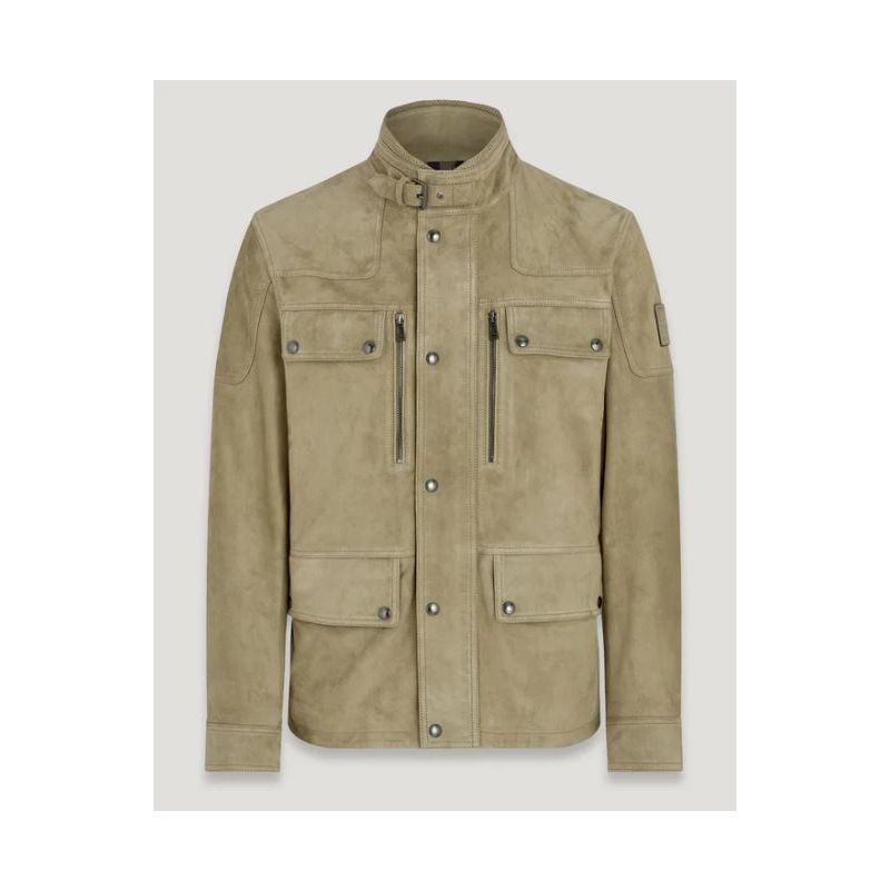 Belstaff Dene Jacket Suede Aloe