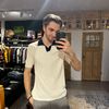 Afbeelding van Scaglione Retro Cream Navy Polo