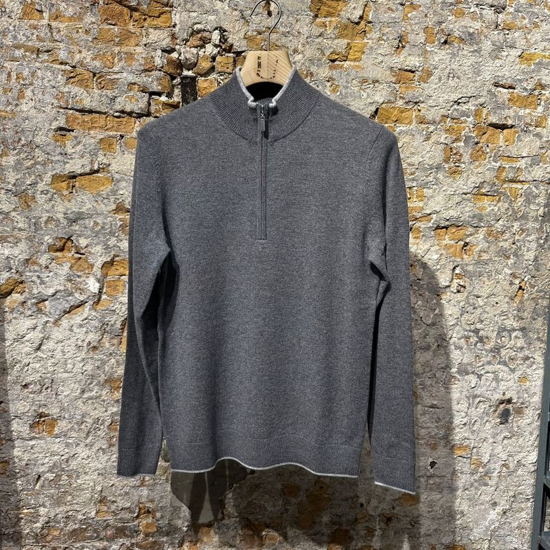Kris K Wallenberg Quarter-Zip Antraciet Kris K Wallenberg Quarter-Zip Antraciet