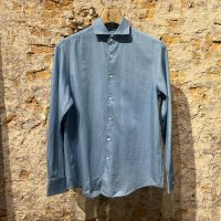 Aspesi Jeans blue cotton twill shirt