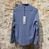 Afbeelding van Hannes Roether Seersucker Cotton Shirt Washed Blue