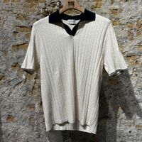 Scaglione Retro Cream Navy Polo