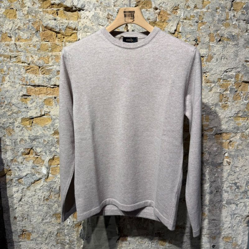 Kris K W Buffet Merino Cashmere O-Neck Oatmeal Kris K W Buffet Merino Cashmere O-Neck Oatmeal