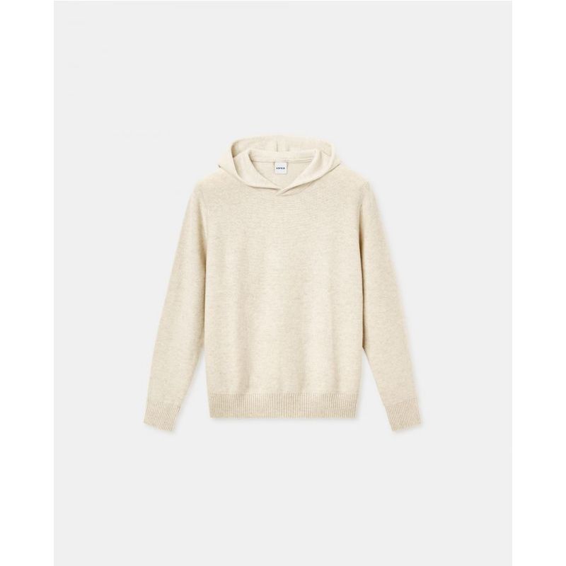 Aspesi Hooded Sweater Natural Cashmere Aspesi Hooded Sweater Natural Cashmere