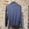 Afbeelding van Piacenza Super fine Merino Wool Zip Turtleneck Jeans Blue