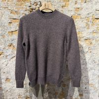 Piacenza Hazelnut cashmere and silk crewneck