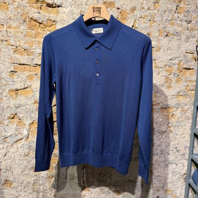 Foto van Piacenza Long Sleeve Fine Merino Indigo Blue