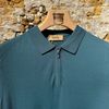 Afbeelding van Kris K Elegant zip-Polo Petrol Green
