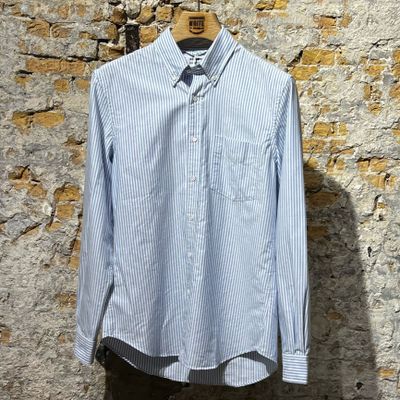 Aspesi Button-down W-Shirt Striped Blue Foto van Aspesi Button-down W-Shirt Striped Blue
