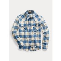 Ralph Lauren RRL Plaid Twill Western Shirt - White Ralph Lauren RRL Plaid Twill Western Shirt - White