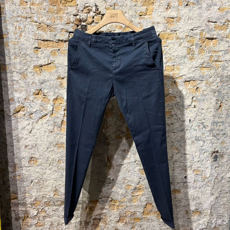 Dondup Gaubert Pantalon Linnen Navy Blue