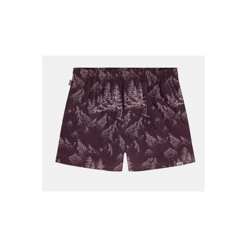 Pockies Cabin Boxers Cherry