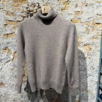Piacenza Cashmere & Silk Roll Neck Beige 