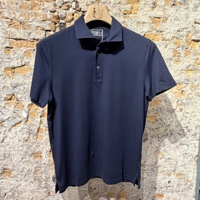 Foto van FEDELI Dust Jersy Polo Dark Navy