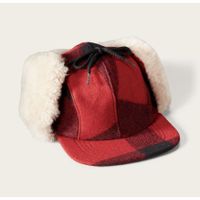 Filson Double Mackinaw Wool Cap Red Black