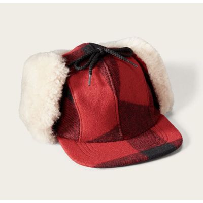 Foto van Filson Double Mackinaw Wool Cap Red Black