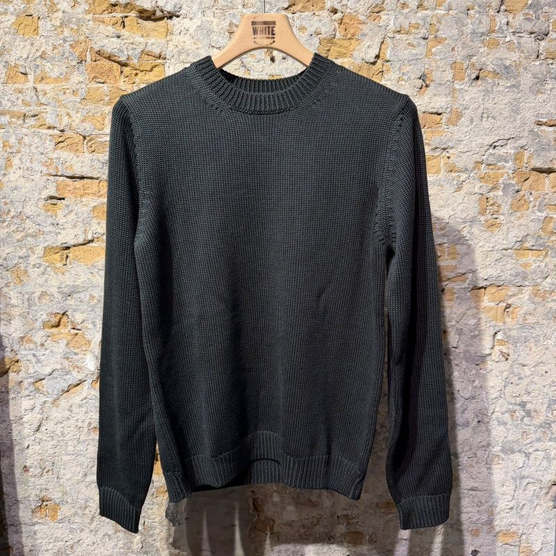 Roberto Collina Merino Wool Knitt Sweater Defender Green Roberto Collina Merino Wool Knitt Sweater Defender Green
