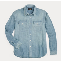 Doubel RL Ralph Lauren Indigo Chambray Workshirt