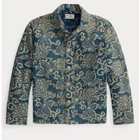 Doubel RL Ralph Lauren Indigo Print Woven Overshirt