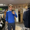 Afbeelding van Majestic Filatures Cashmere Round Neck long sleeve Royal Blue 