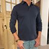 Afbeelding van Sunspel Heavyweight Rugby Polo Shirt Navy