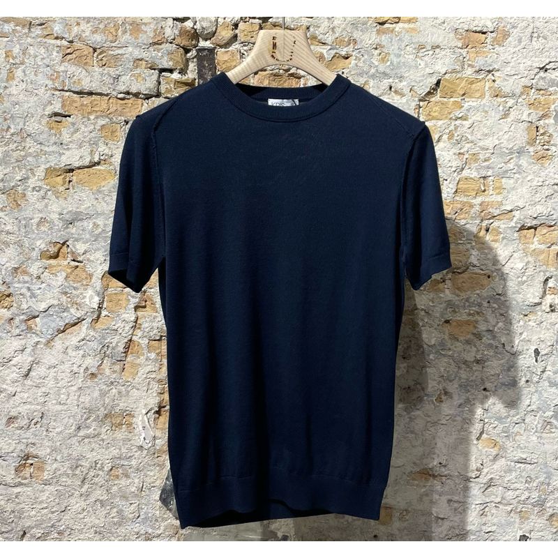 ​Kris K Todi Round Neck Shirt Navy