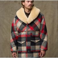 Filson Lined Mackinaw Wool Packer Coat Checkered Red