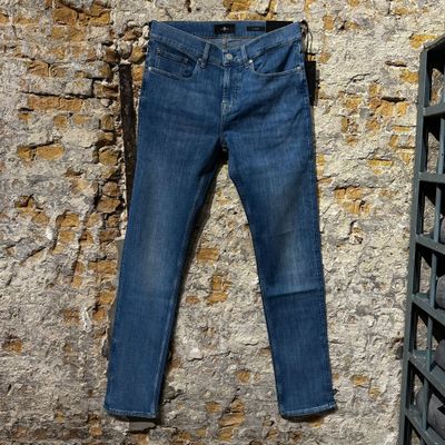 Foto van 7 For All Mankind Luxury Line Slimmy Straight Mid Blue