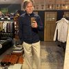 Afbeelding van ORIAN Cotton Cashemere Shirt Navy