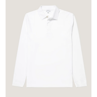 Foto van Sunspel LS Rugby Polo White