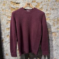 Roberto Collina Winter Cotton Sweater Maroon