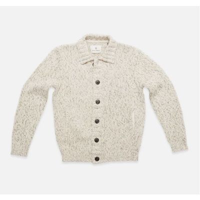 Foto van Blue De Gene Sakura Knit Cardigan Light Beige 