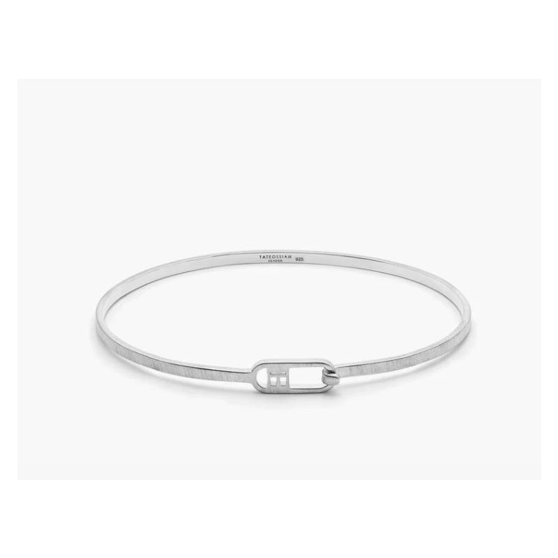 TATEOSSIAN london T-bangle in brushed sterling silver