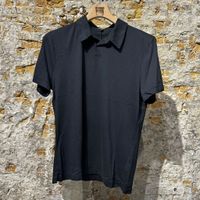 James Perse Luxury Lotus Polo Black