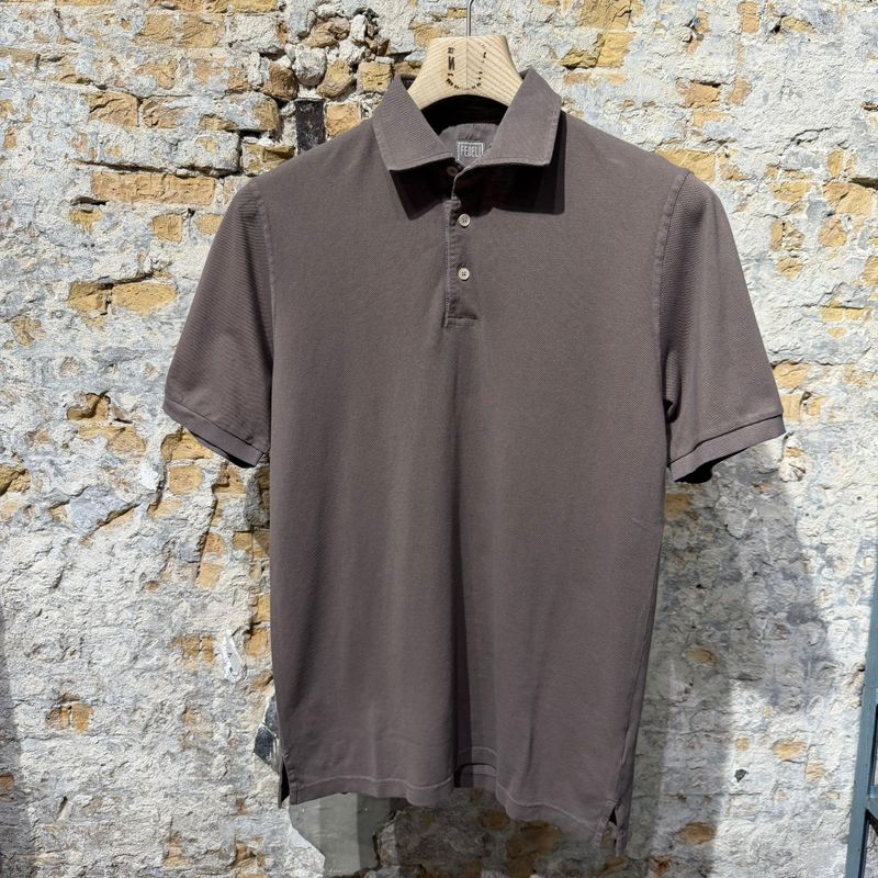 ​FEDELI North Piquet Polo Taupe