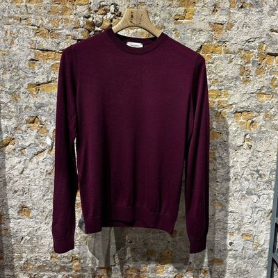 Foto van Piacenza Crewneck Super Fine Merino Wool Burgendy