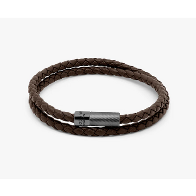 Foto van TATE OSSIAN London Double Wrap Rope Bracelet Brown