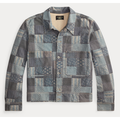 Foto van Doubel RL Ralph Lauren PATCHWORK-PRINT JERSEY JACKET