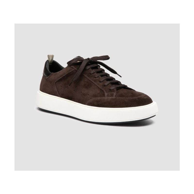 Officine Creative SEQUEL 002 Brown Suede Leather Suede Sneakers