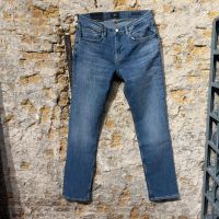 7 For All Mankind Straight Heavy Wash Light Blue 