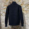 Afbeelding van Roberto Collina Super Heavy Knitt Full-zip Vest Deep Sea Blue 