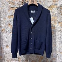 Settefili Cashmere Cardigan Shawl Navy